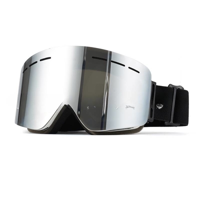 Китай лыжные очки UV400 Защита для лыжного катания, сноуборда Двойной ПК Двойное зеркало Большой цилиндр магнита Гибкий TPU поставщик
