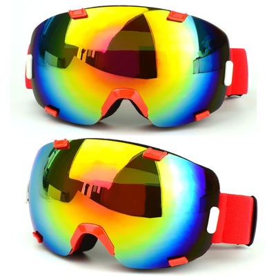 Китай лыжные очки с ультрафиолетовой защитой и полным покрытием лица с двойной зеркальной линзой поставщик
