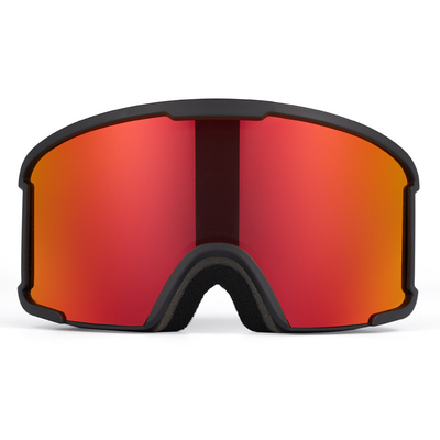 Китай Полурамка большие цилиндрические двойные противотуманные лыжные очки ярко-красные горные очки Три слоя губки и силиконовой ткани поставщик