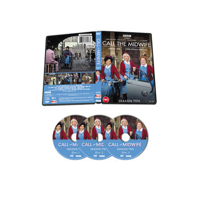 Изготовленная на заказ коробка DVD устанавливает фильм Америки полные серии вызывают сезон 10 повитухи поставщик