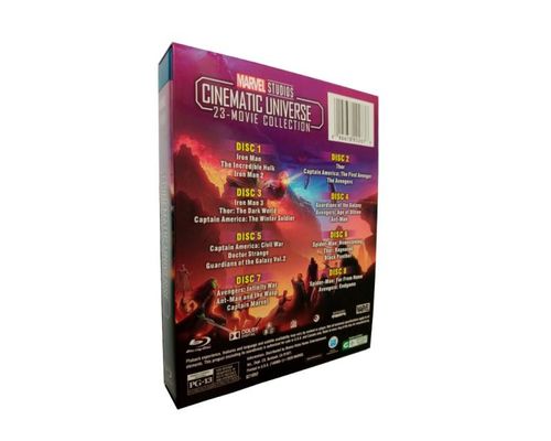 Изготовленная на заказ коробка DVD устанавливает фильм Америки собрание фильма вселенной 23 полной серии кинематографическое поставщик