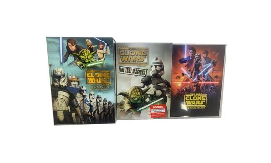 Изготовленная на заказ коробка DVD устанавливает фильм Америки звезда полной серии сезон 1-7 войн клона поставщик